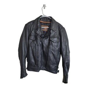 First Classics Jacket Mens S Black Leather Gear Western Biker Grunge Punk Rock